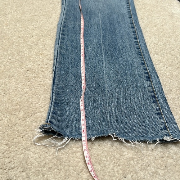 Oak + Fort | High waisted straight leg raw hem jeans - Picture 7 of 8
